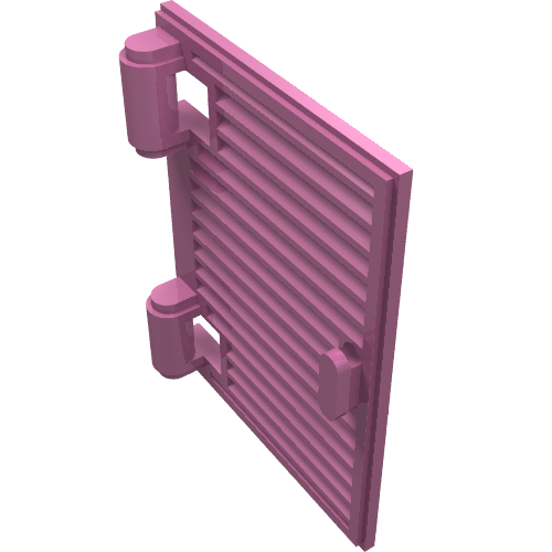 60800a - Shutter for Window 1 x 2 x 3 with Hinges and Handle