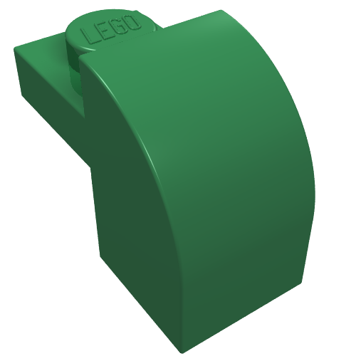 6091 - Slope, Curved 2 x 1 x 1 1/3 with Recessed Stud