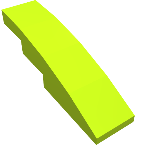 61678 - Slope, Curved 4 x 1
