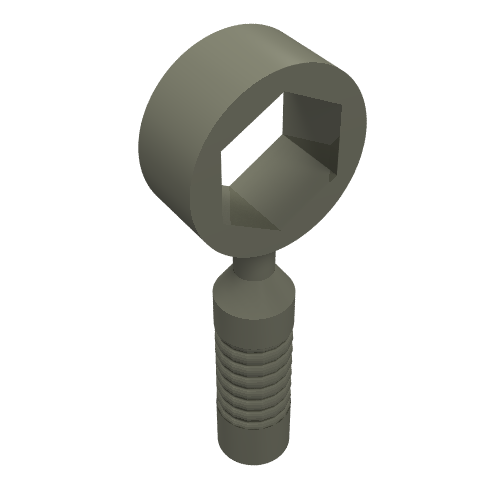 6246d - Minifigure, Utensil Tool Box Wrench - 6-Rib Handle