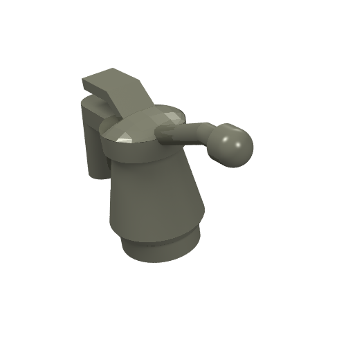 6246f - Minifigure, Utensil Tool Oil Can - Smooth Handle