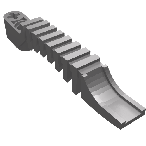 64275 - Projectile Launcher Part, Bionicle Thornax Launcher Half (Glatorian), Liftarm End 1 x 8