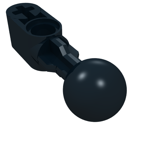 64276 - Technic, Liftarm, Modified Ball Joint Straight 1 x 2 with 1 Hole in Ball