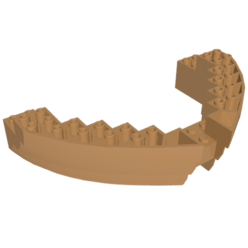 64645 - Boat, Hull Brick 16 x 10 x 3