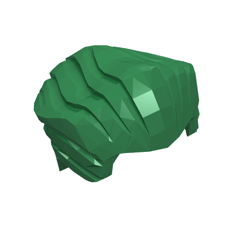 64798 - Minifigure, Hair Swept Back with Widow's Peak