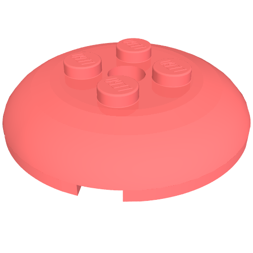 65138 - Brick, Round 4 x 4 x 2/3 Dome Top with Hole