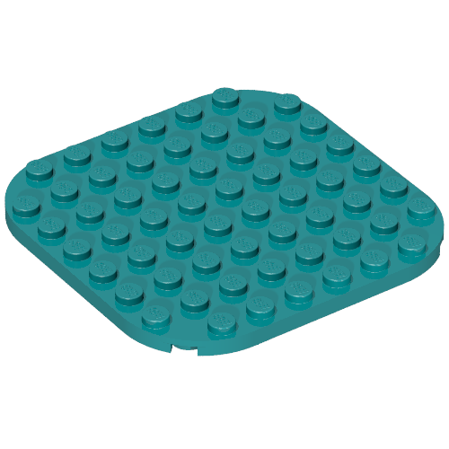 65140 - Plate, Round 8 x 8 with Rounded Corners