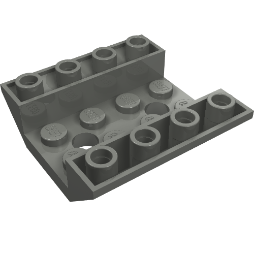 72454 - Slope, Inverted 45 4 x 4 Double with 2 Holes