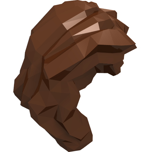 85974 - Minifigure, Hair Female Mid-Length with Part over Right Shoulder