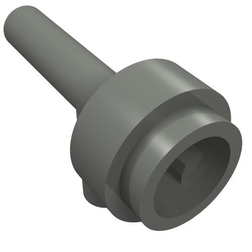 86208 - Minifigure, Utensil Space Gun / Torch without Grooves