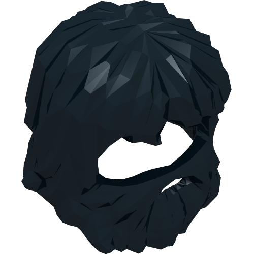 87999 - Minifigure, Hair Shaggy with Beard and Mouth Hole