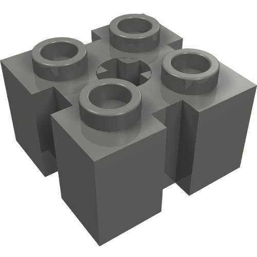 90258 - Brick, Modified 2 x 2 with Channels and Axle Hole