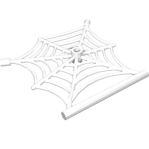 90981 - Spider Web Flat with Hollow Stud, Bar Ends, and Bar