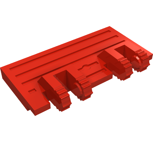 92092 - Hinge Train Gate 2 x 4 Locking Dual 2 Fingers without Rear Reinforcements