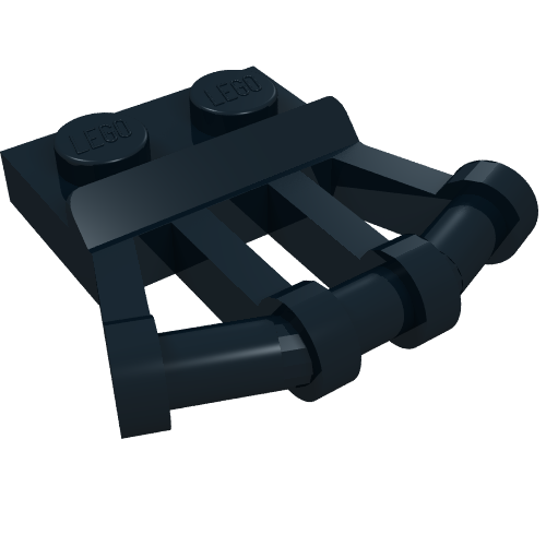 92692 - Plate, Modified 1 x 2 with Angled Bar Handles on Side