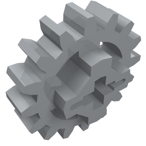 94925 - Technic, Gear 16 Tooth - Axle Hole with Closed Sides