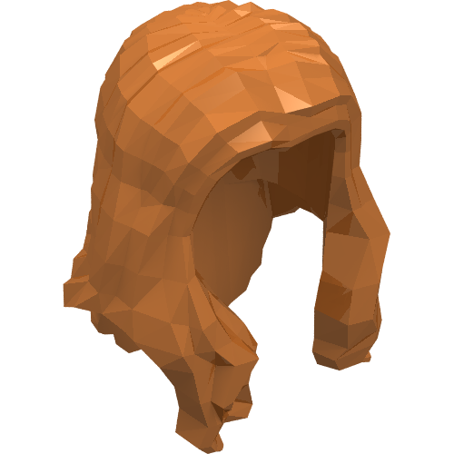 95225 - Minifigure, Hair Long Wavy with Center Part